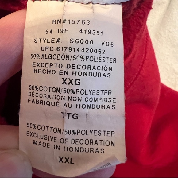 Champion Crewneck Sweatshirt Men’s 2XL Burgundy Dark Red Fleece Pullover **READ - Picture 4 of 5